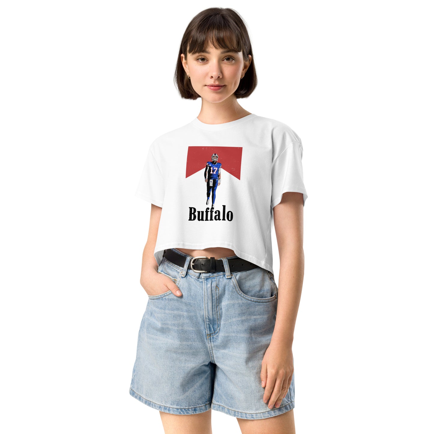 Buffalo Cowboy Crop Tee