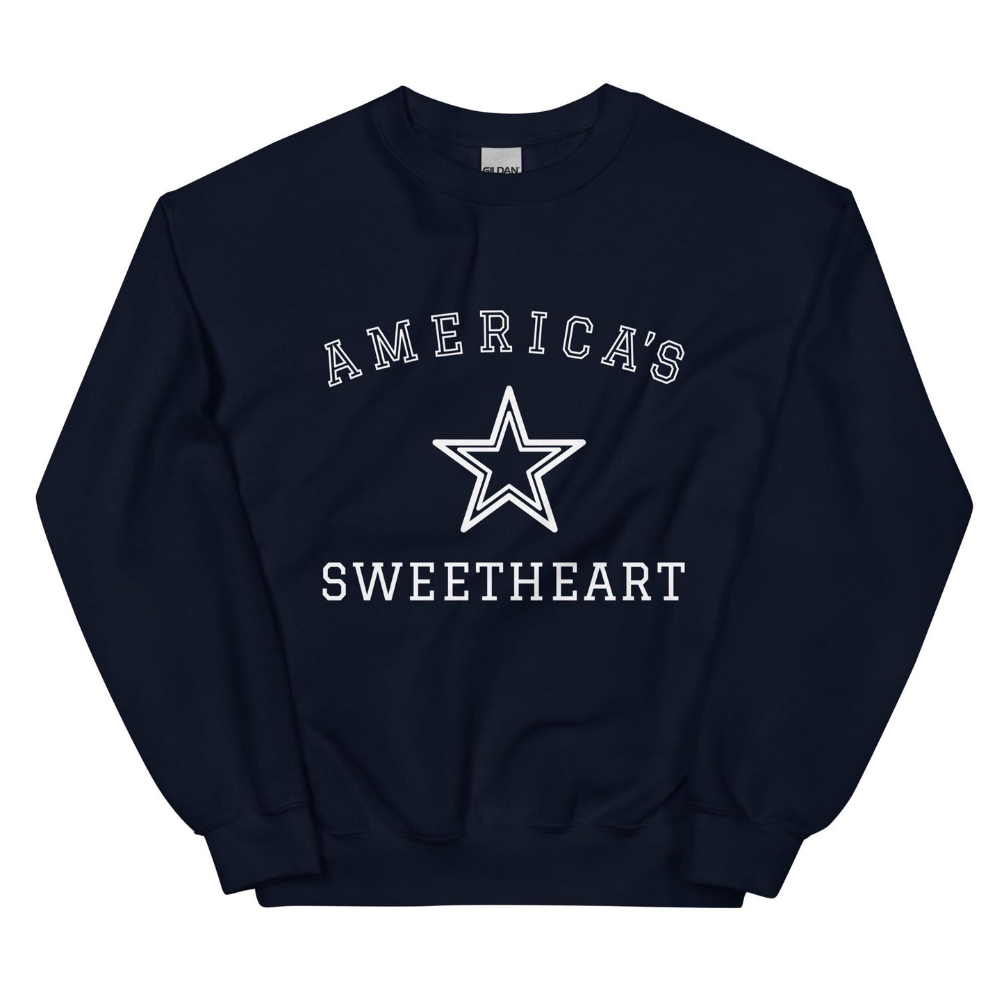 America's Sweetheart Star Sweatshirt | DCC | Cowboys Cheerleaders Fan Shirt