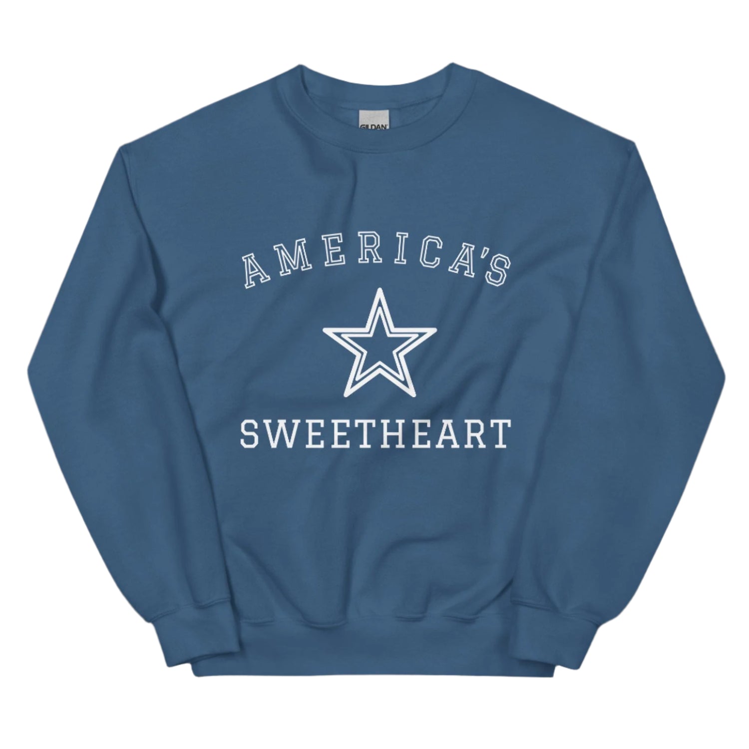 America's Sweetheart Star Sweatshirt | DCC | Cowboys Cheerleaders Fan Shirt