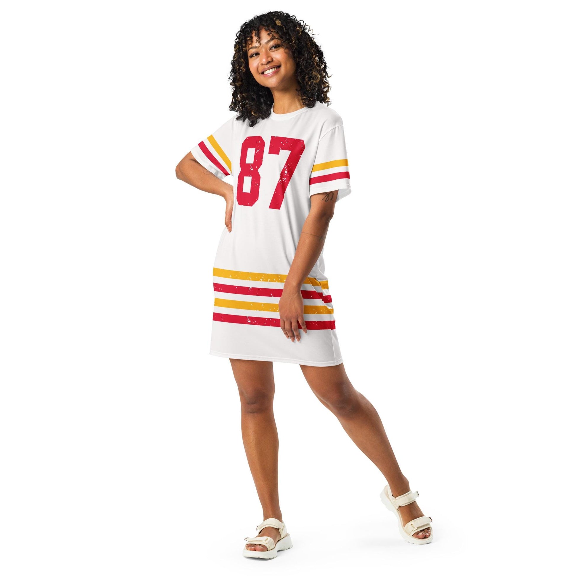 Kansas City Travis Kelce 87 T Shirt Dress