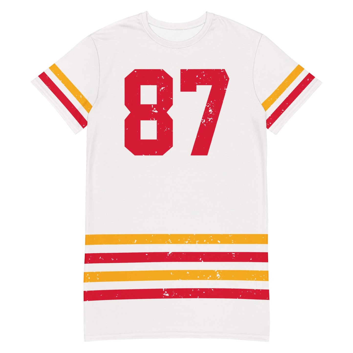 Kansas City Travis Kelce 87 Jersey T Shirt Dress