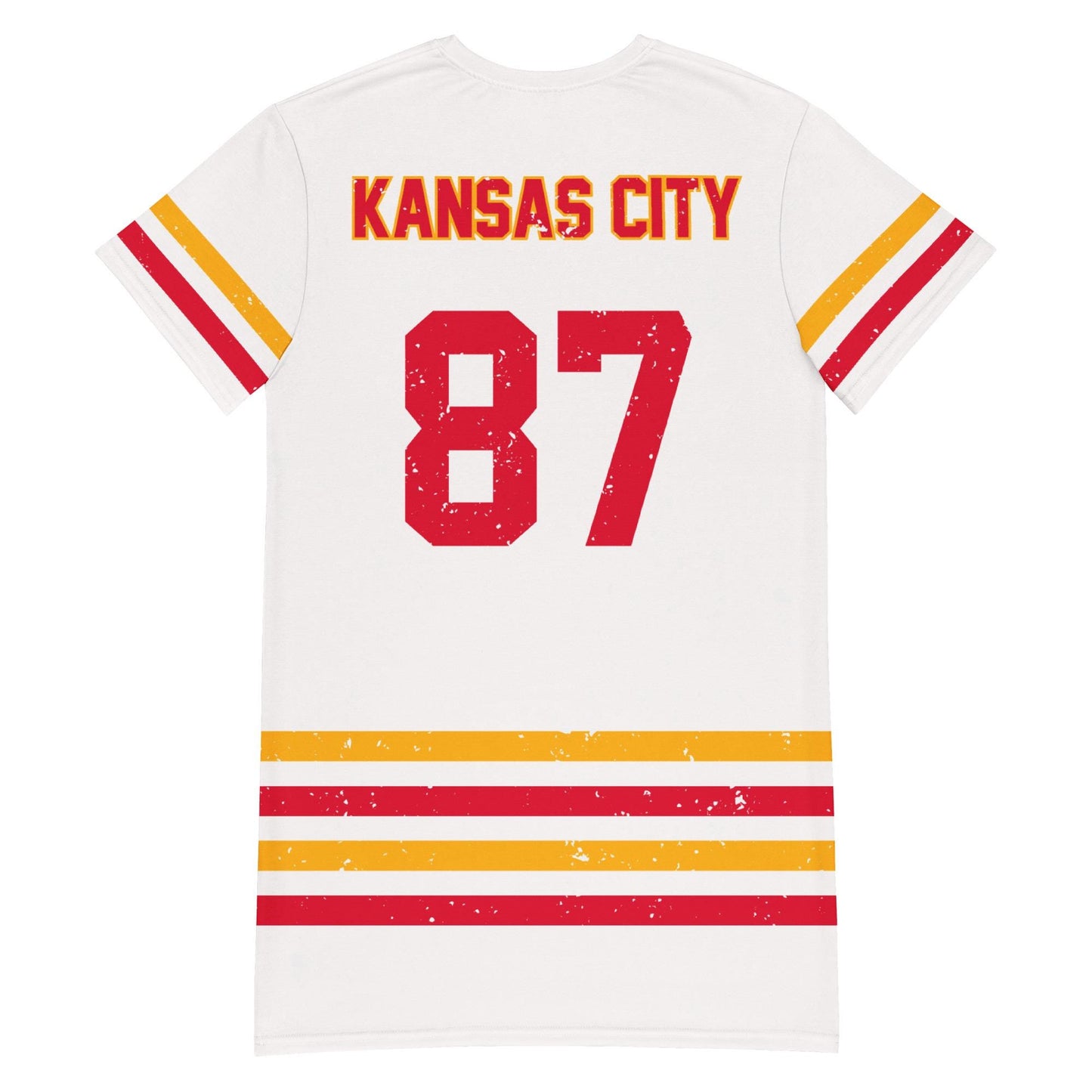 Kansas City Travis Kelce 87 Jersey T Shirt Dress