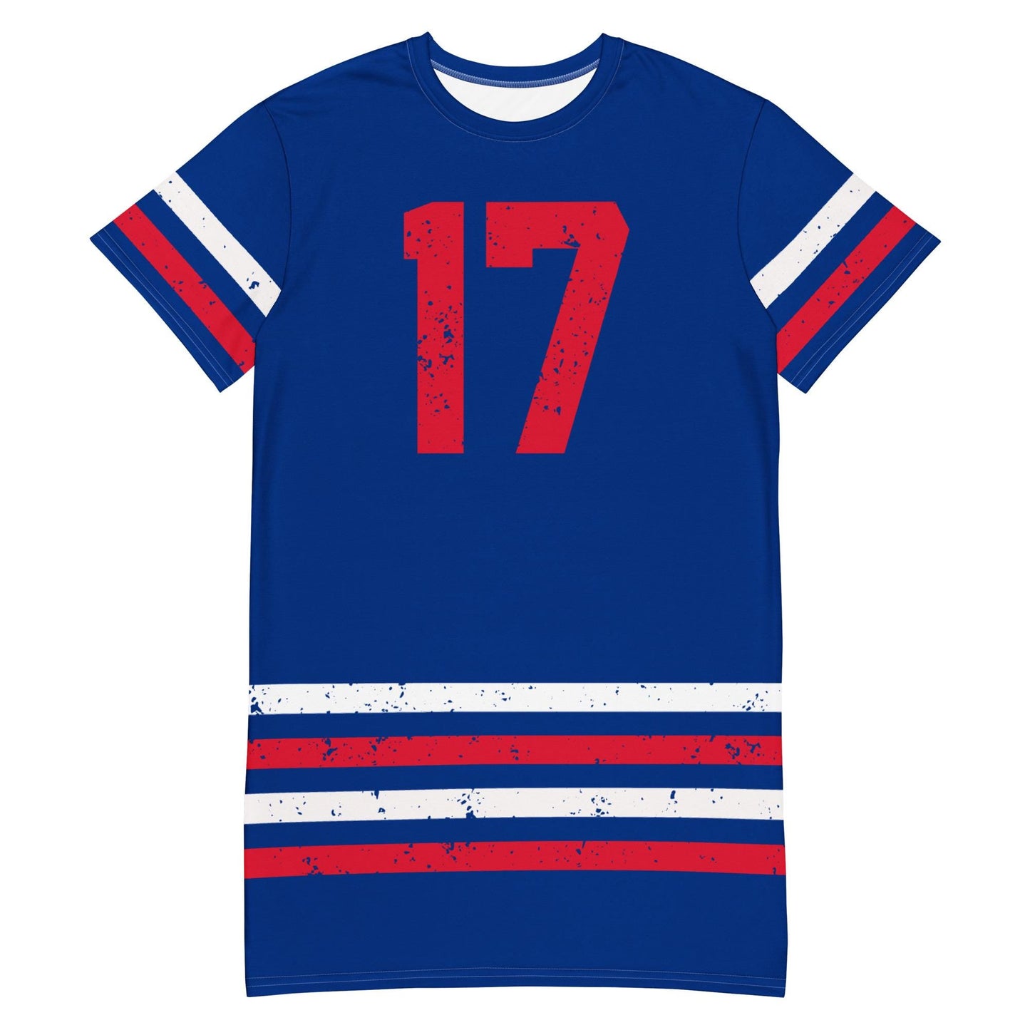 Josh Allen 17 Buffalo Bills Jersey T Shirt Dress