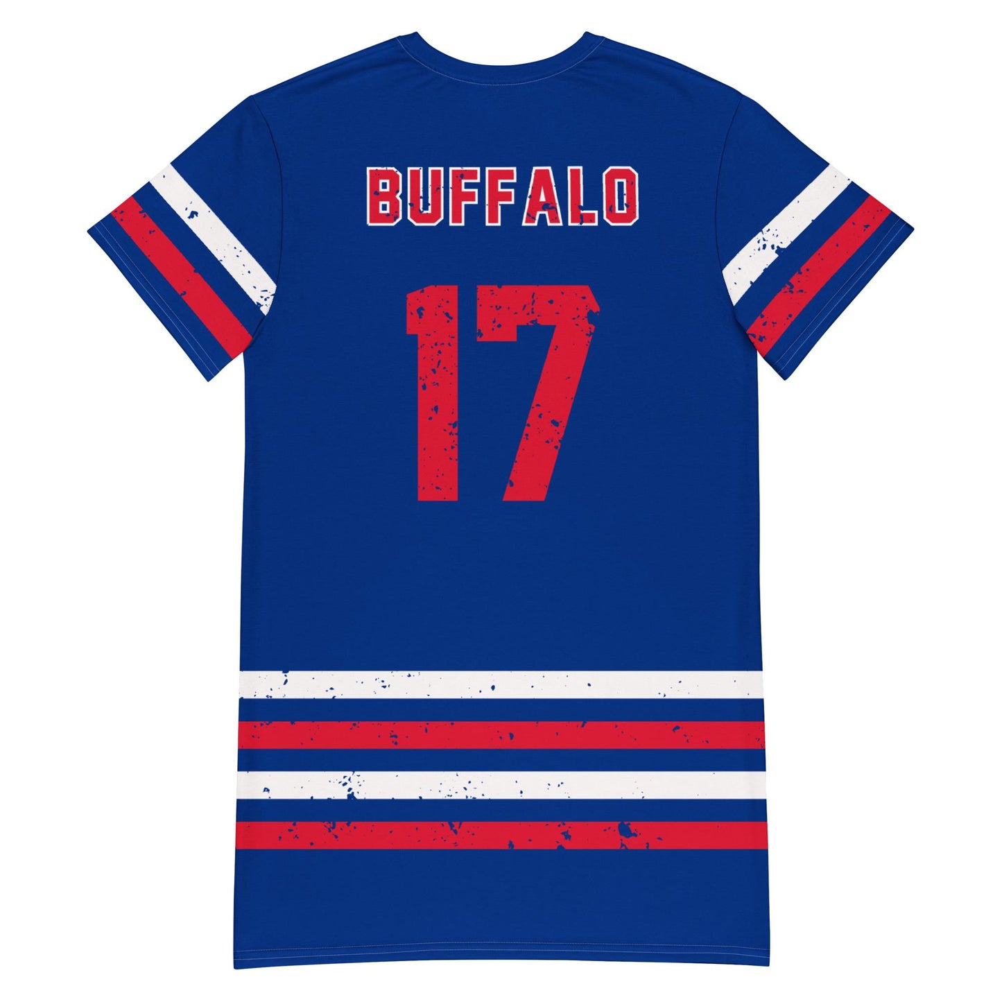 Josh Allen 17 Buffalo Bills Jersey T Shirt Dress