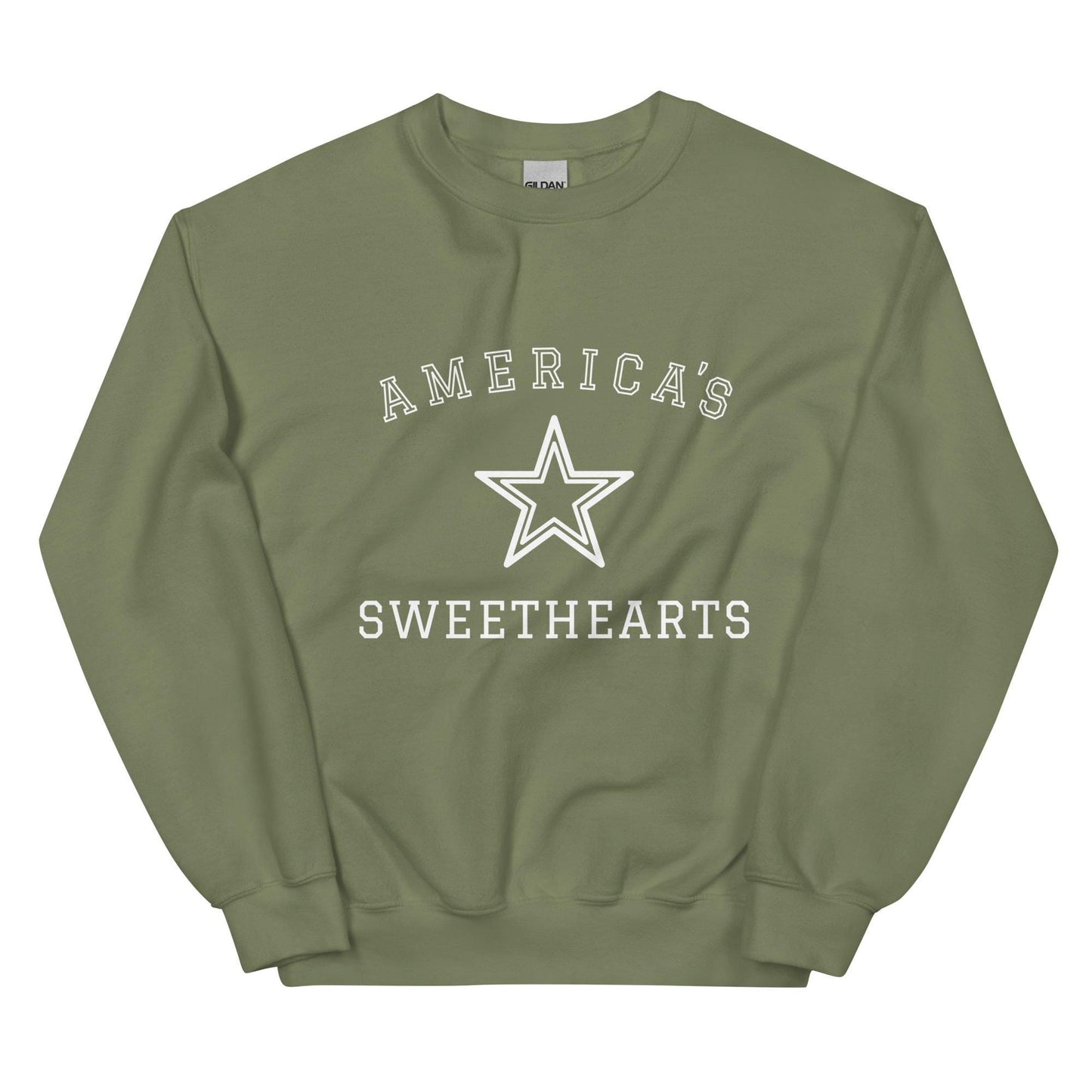 America's Sweethearts Star Sweatshirt | DCC | Cowboys Cheerleaders Fan Crewneck