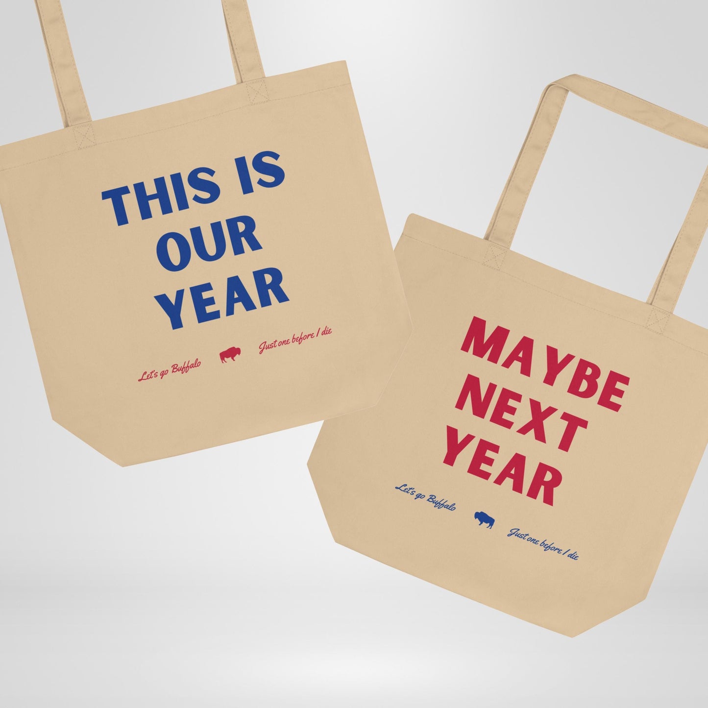 Reversible Buffalo Football Tote Bag - One Before I Die