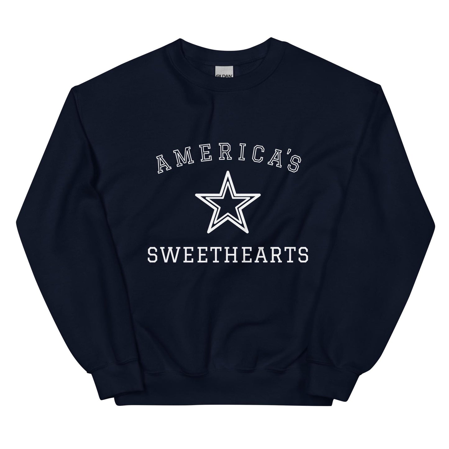 America's Sweethearts Star Sweatshirt | DCC | Cowboys Cheerleaders Fan Crewneck