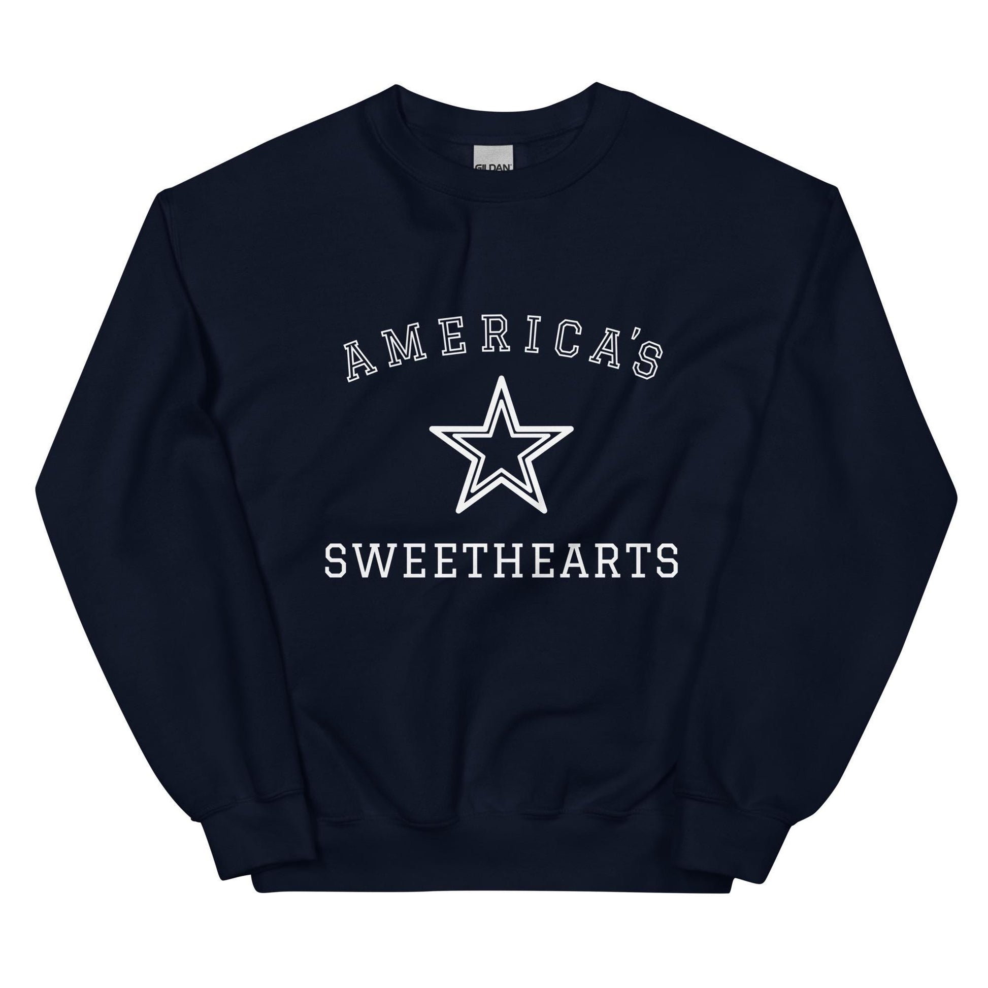 America's Sweethearts Star Sweatshirt | DCC | Cowboys Cheerleaders Fan Crewneck