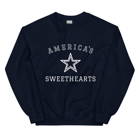 America's Sweethearts Star Sweatshirt | DCC | Cowboys Cheerleaders Fan Crewneck