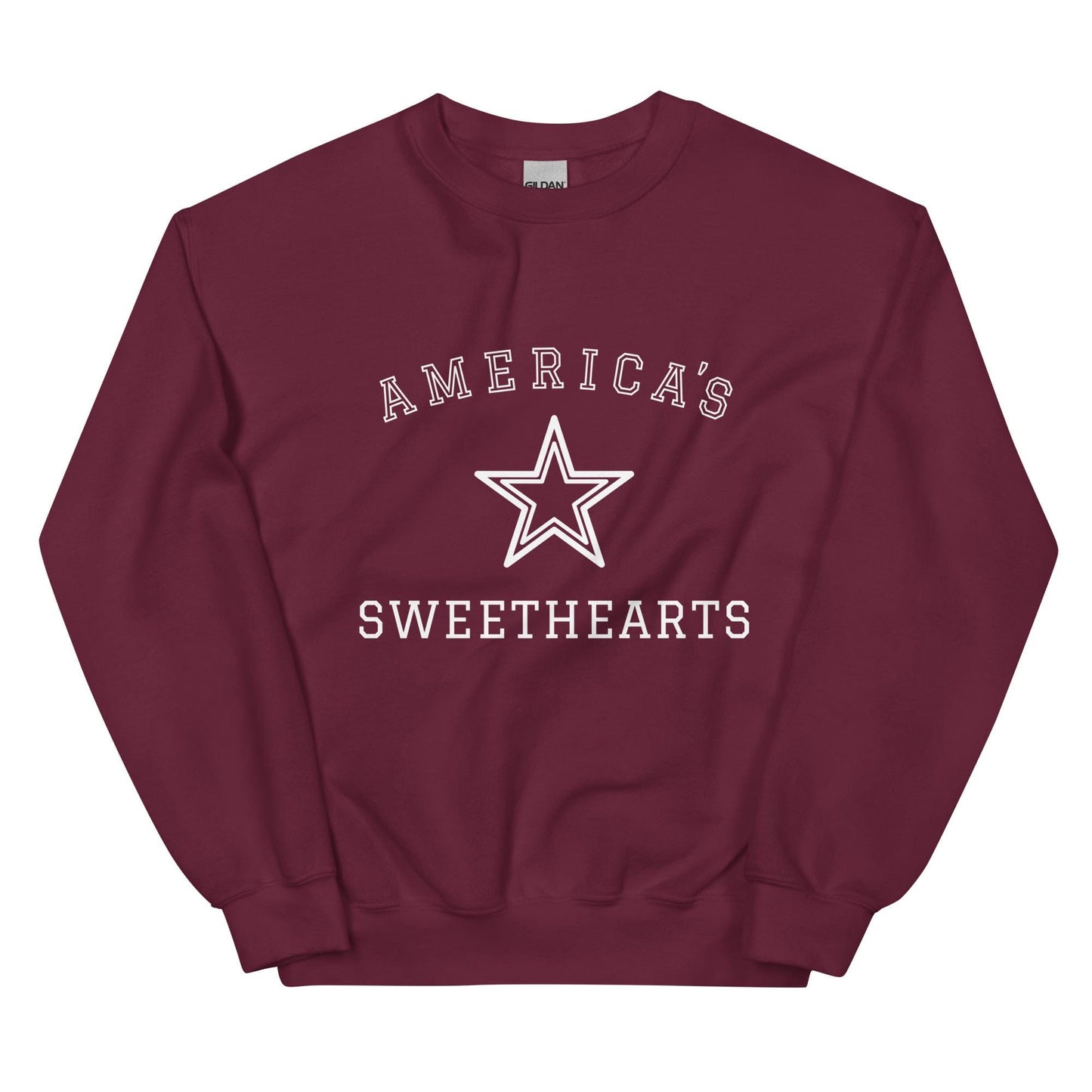 America's Sweethearts Star Sweatshirt | DCC | Cowboys Cheerleaders Fan Crewneck