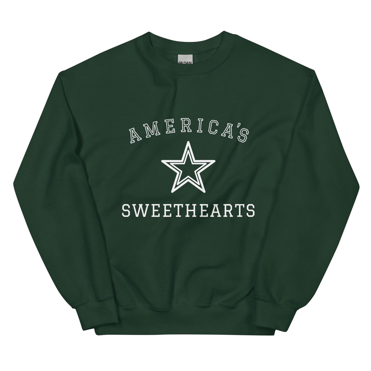 America's Sweethearts Star Sweatshirt | DCC | Cowboys Cheerleaders Fan Crewneck