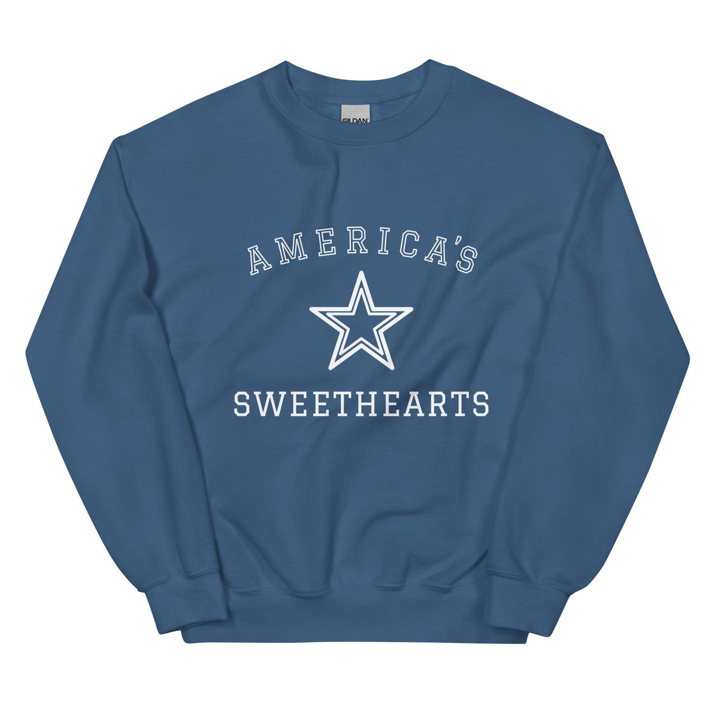 America's Sweethearts Star Sweatshirt | DCC | Cowboys Cheerleaders Fan Crewneck