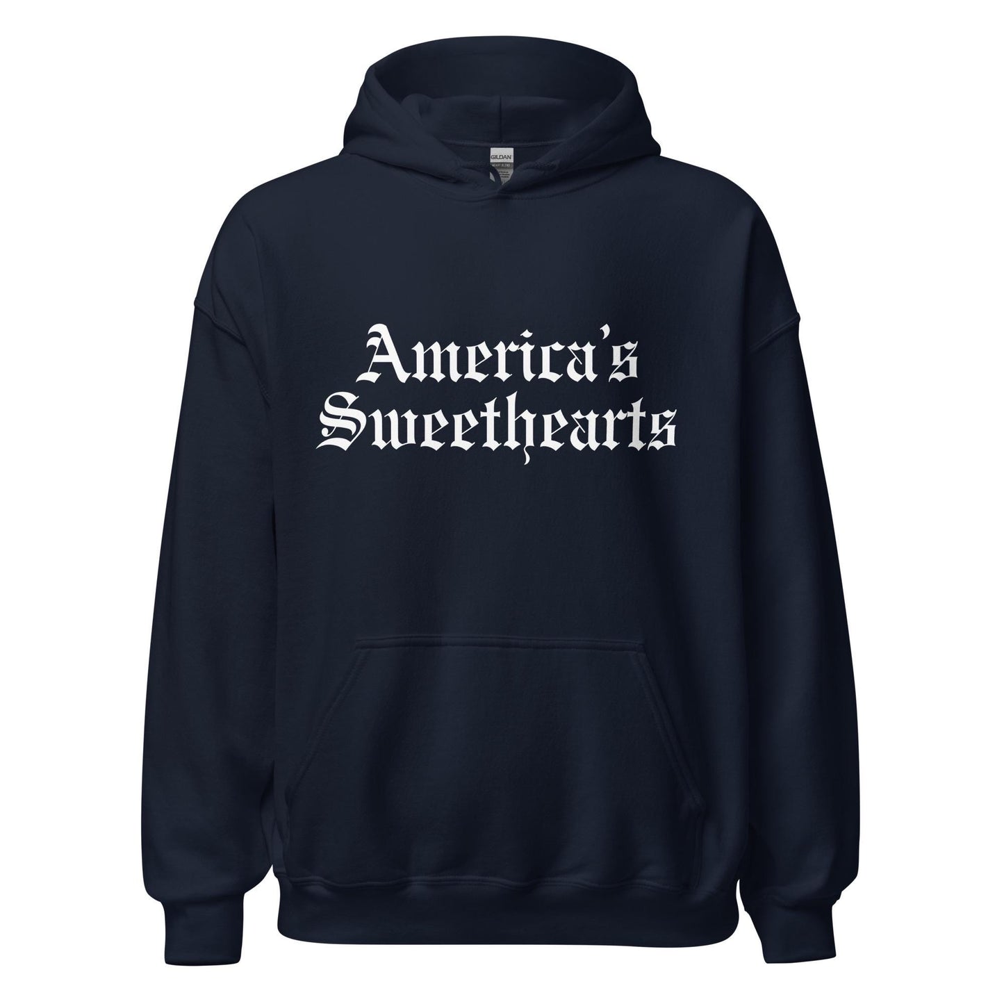 America's Sweethearts Old English Printed Unisex Sweatshirt Hoodie for Cheerleaders Fan