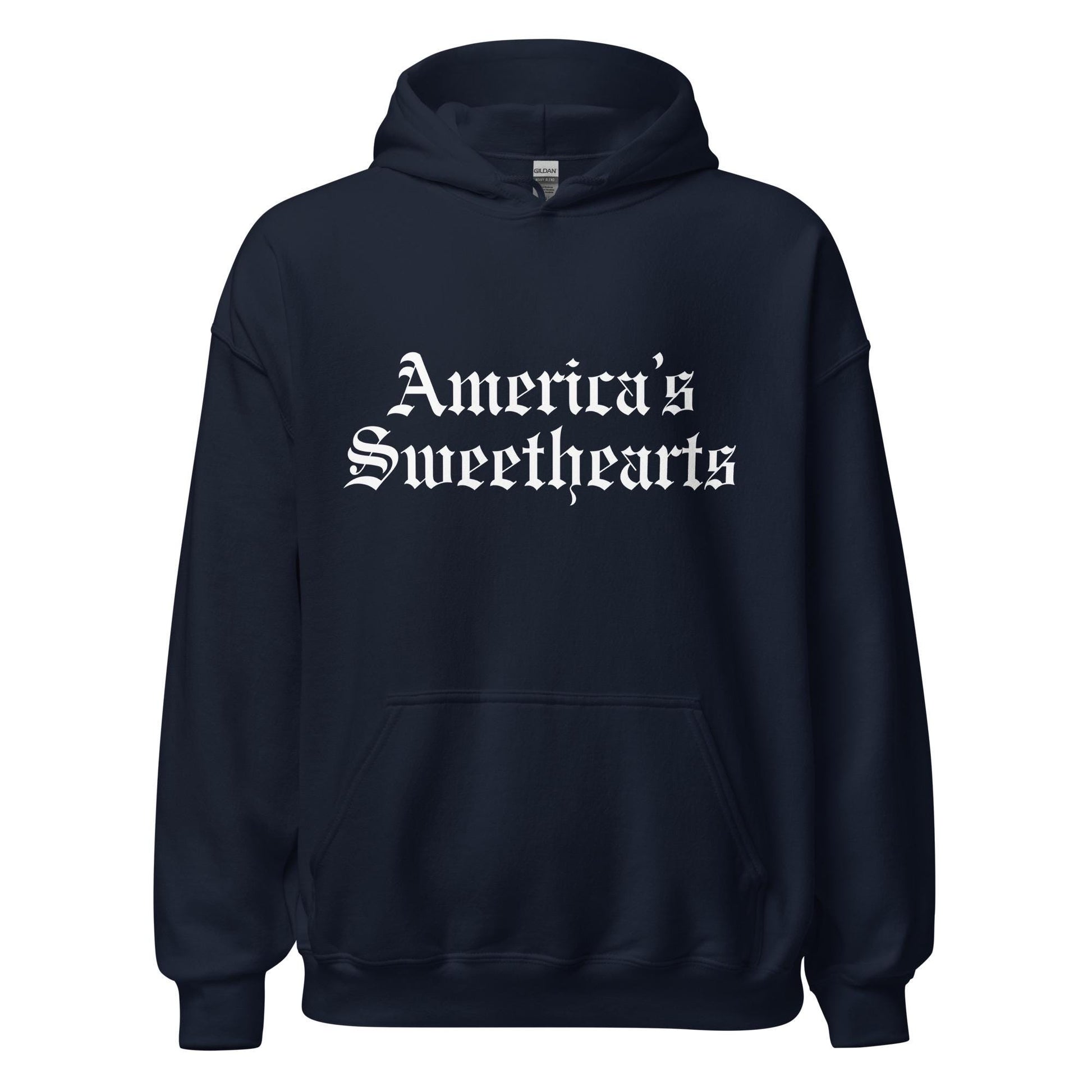 America's Sweethearts Old English Printed Unisex Sweatshirt Hoodie for Cheerleaders Fan