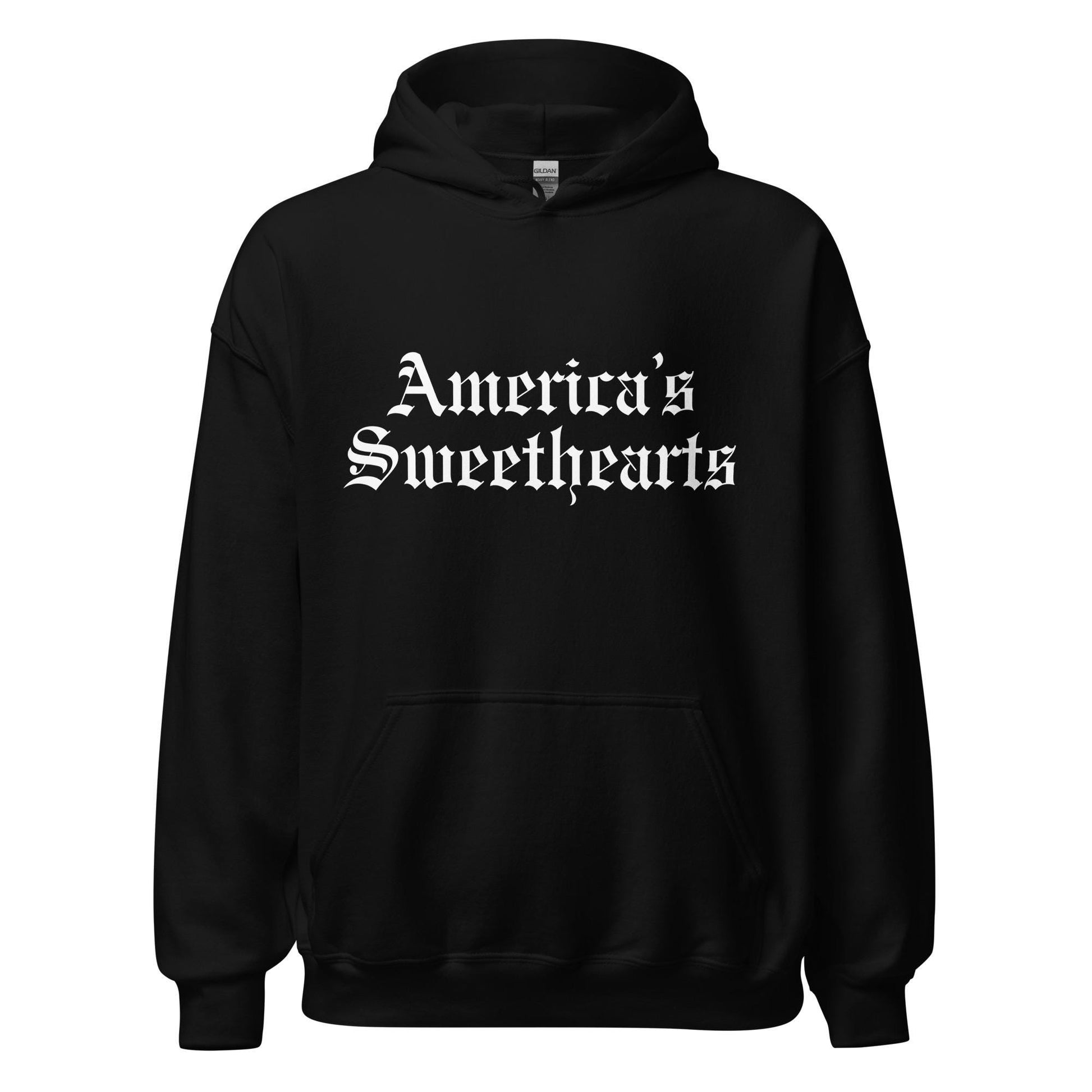 America's Sweethearts Old English Printed Unisex Sweatshirt Hoodie for Cheerleaders Fan