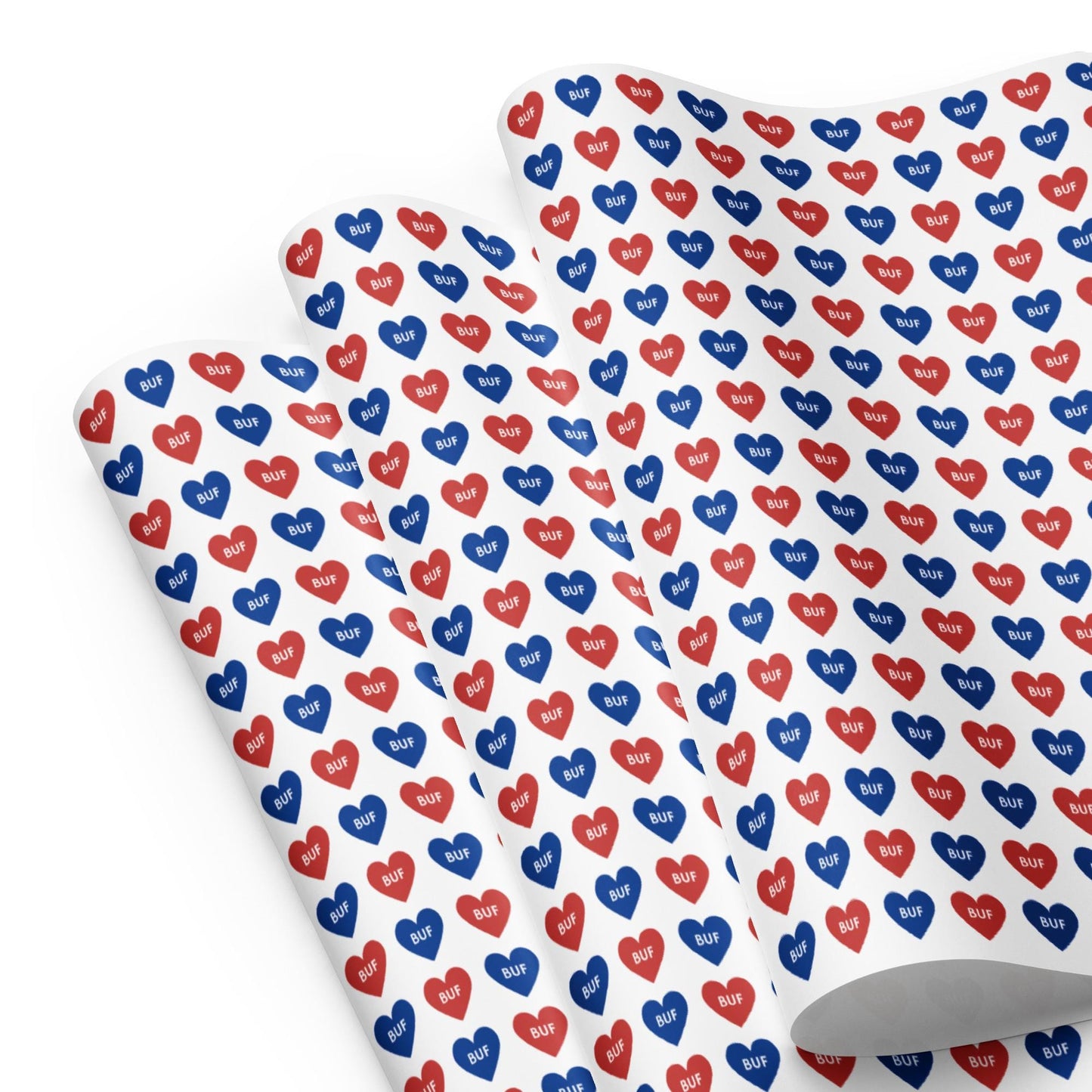 Buffalove Printed Wrapping paper sheets | Buffalo Bills Fan Gift