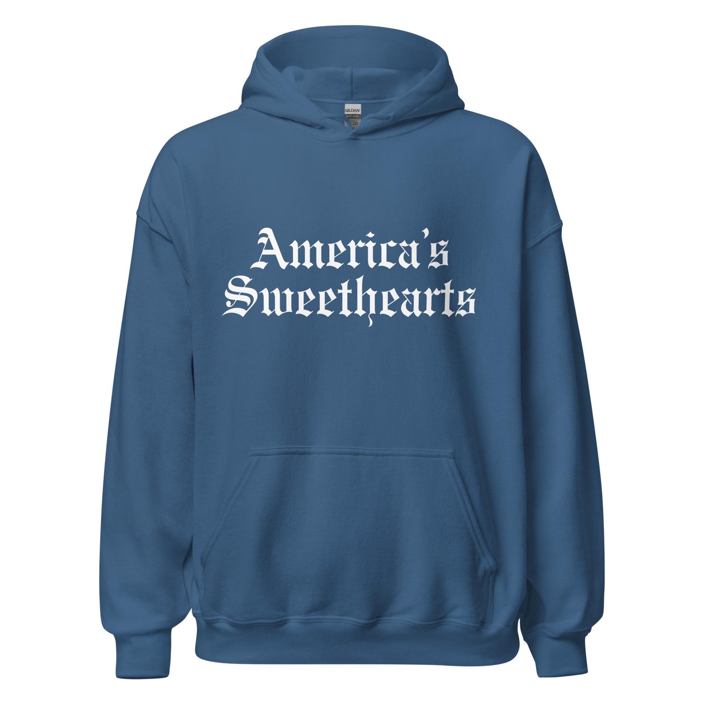 America's Sweethearts Old English Printed Unisex Sweatshirt Hoodie for Cheerleaders Fan