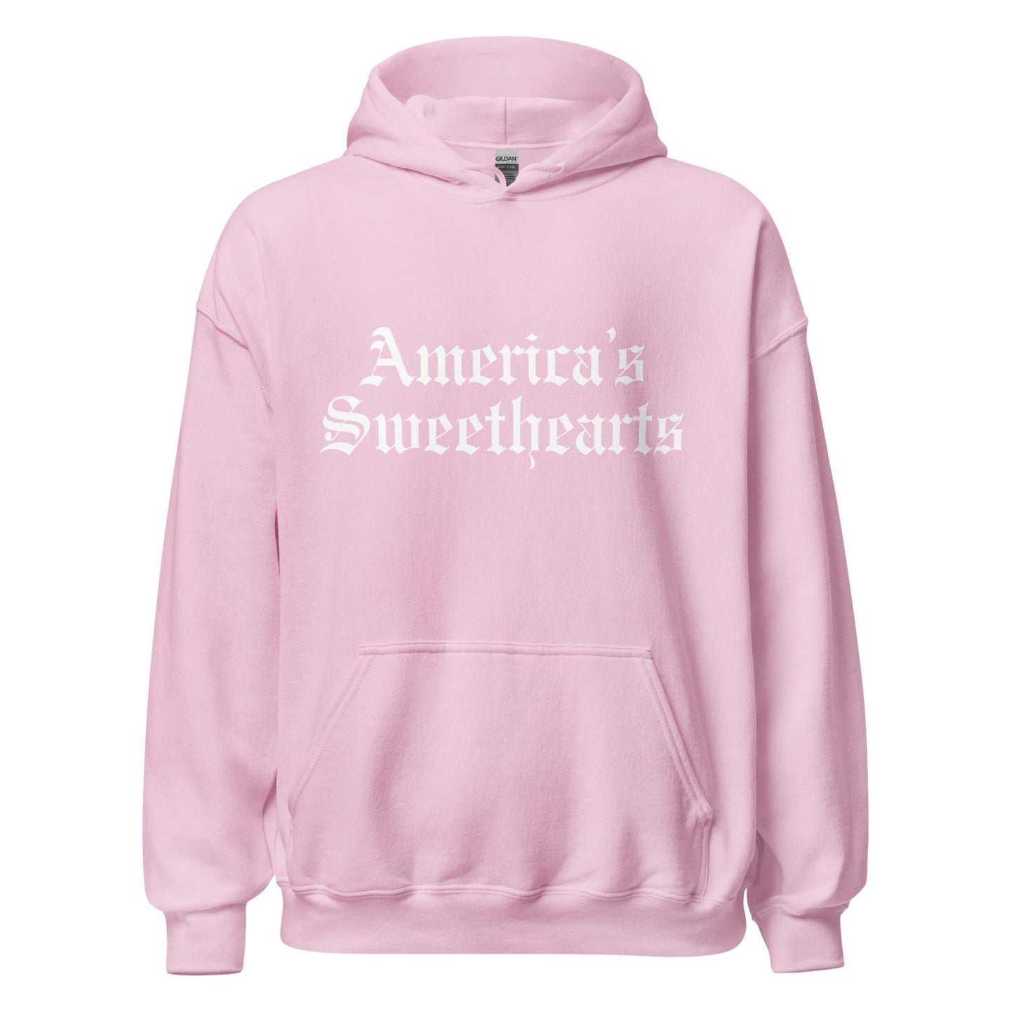 America's Sweethearts Old English Printed Unisex Sweatshirt Hoodie for Cheerleaders Fan