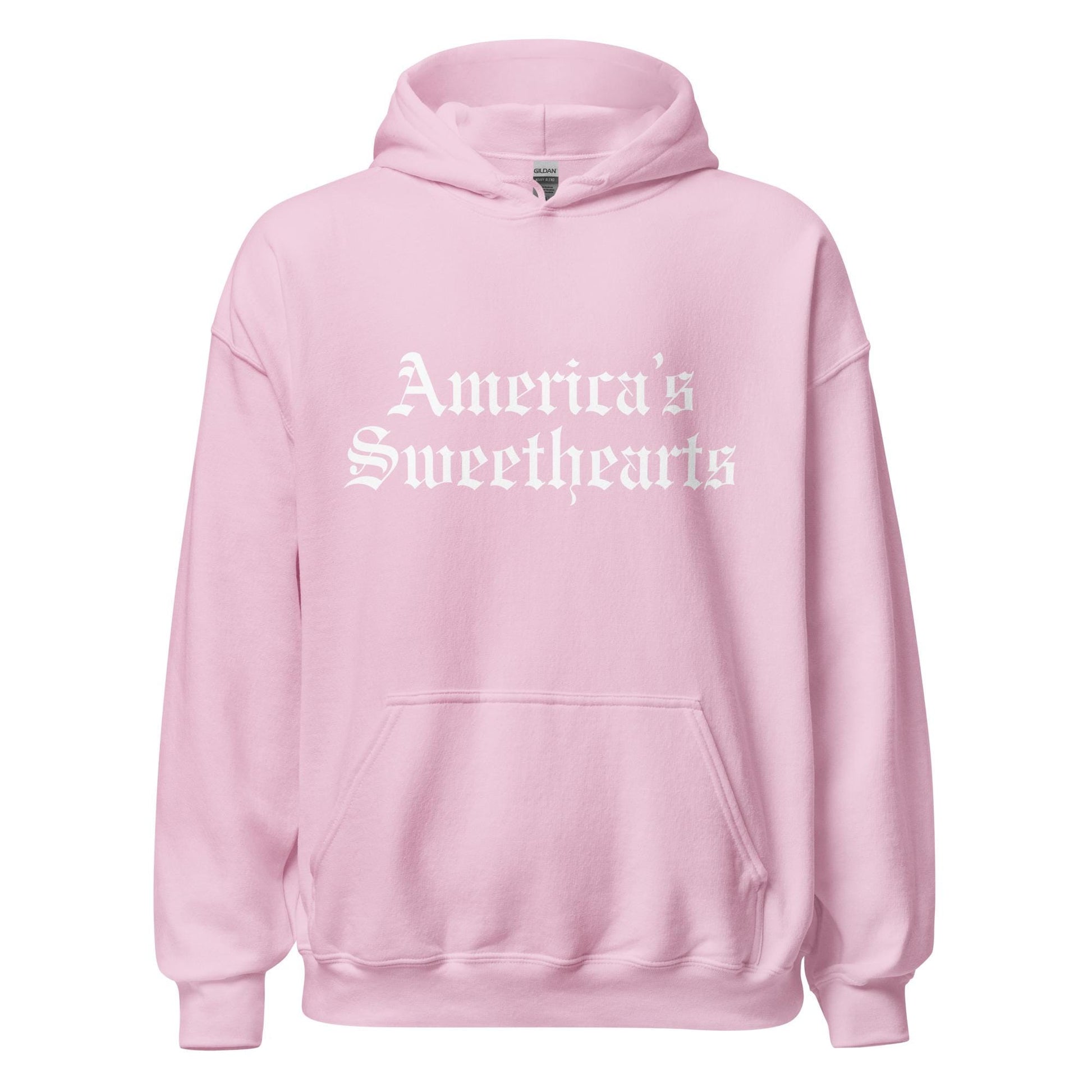 America's Sweethearts Old English Printed Unisex Sweatshirt Hoodie for Cheerleaders Fan