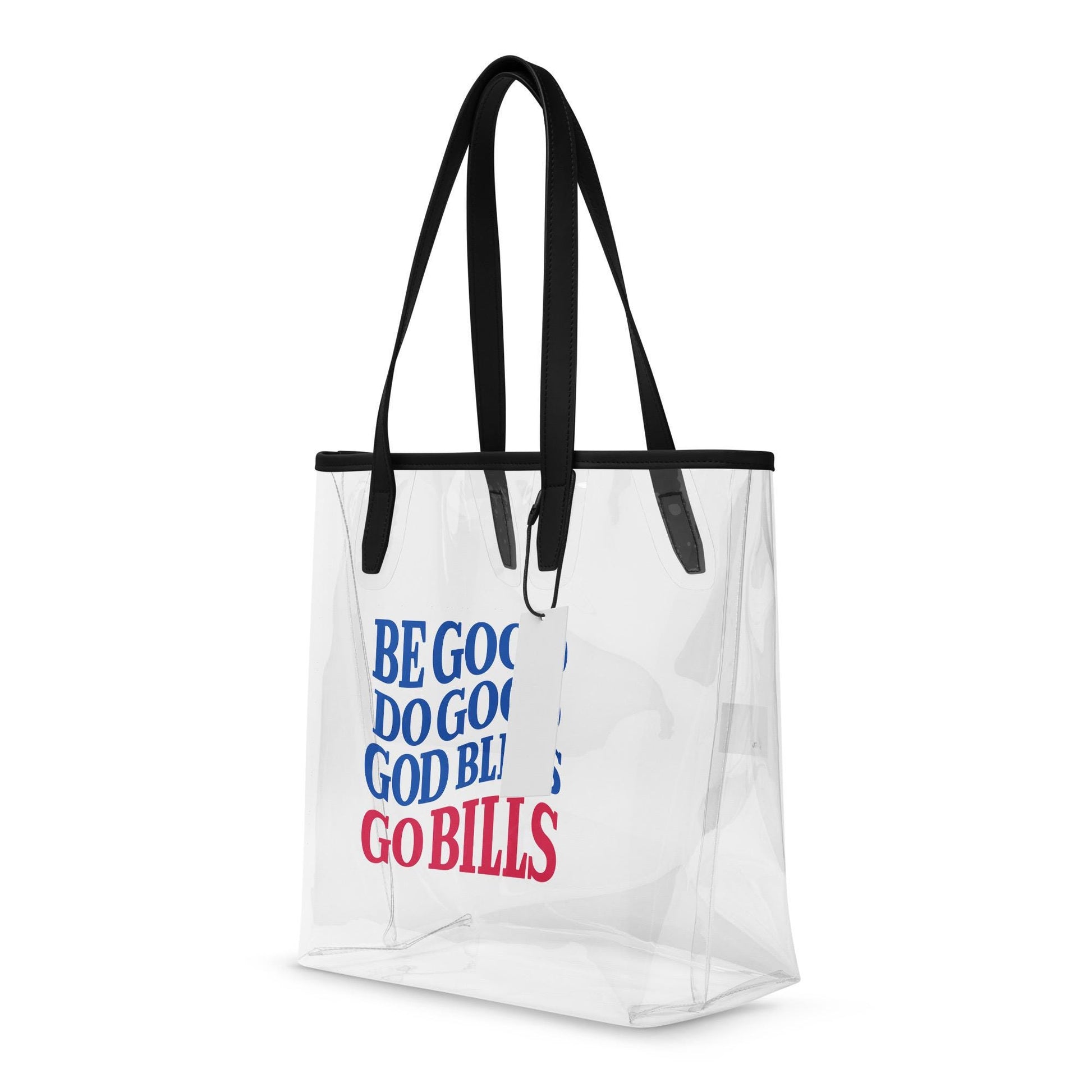 Be Good Do Good God Bless Bills Stadium Clear Tote Bag