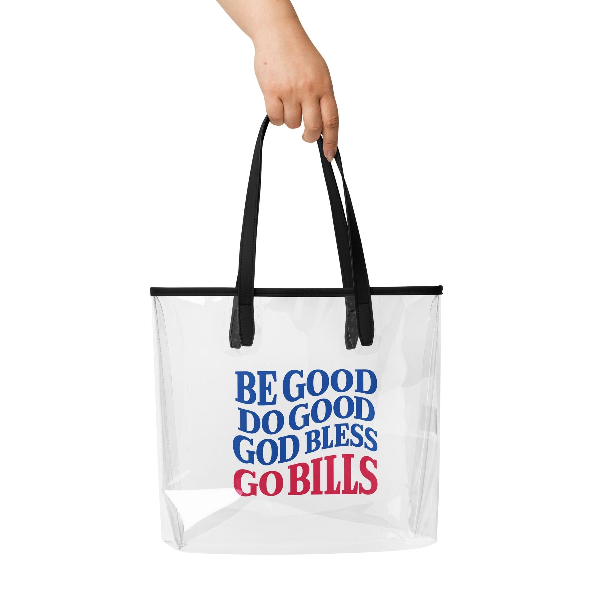 Clear tote bag