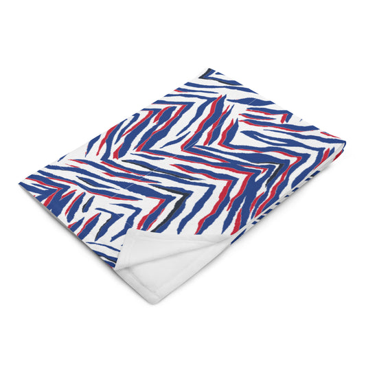 Throw Blanket | Buffalo Football | Zebra Print | Bills Mafia Gift