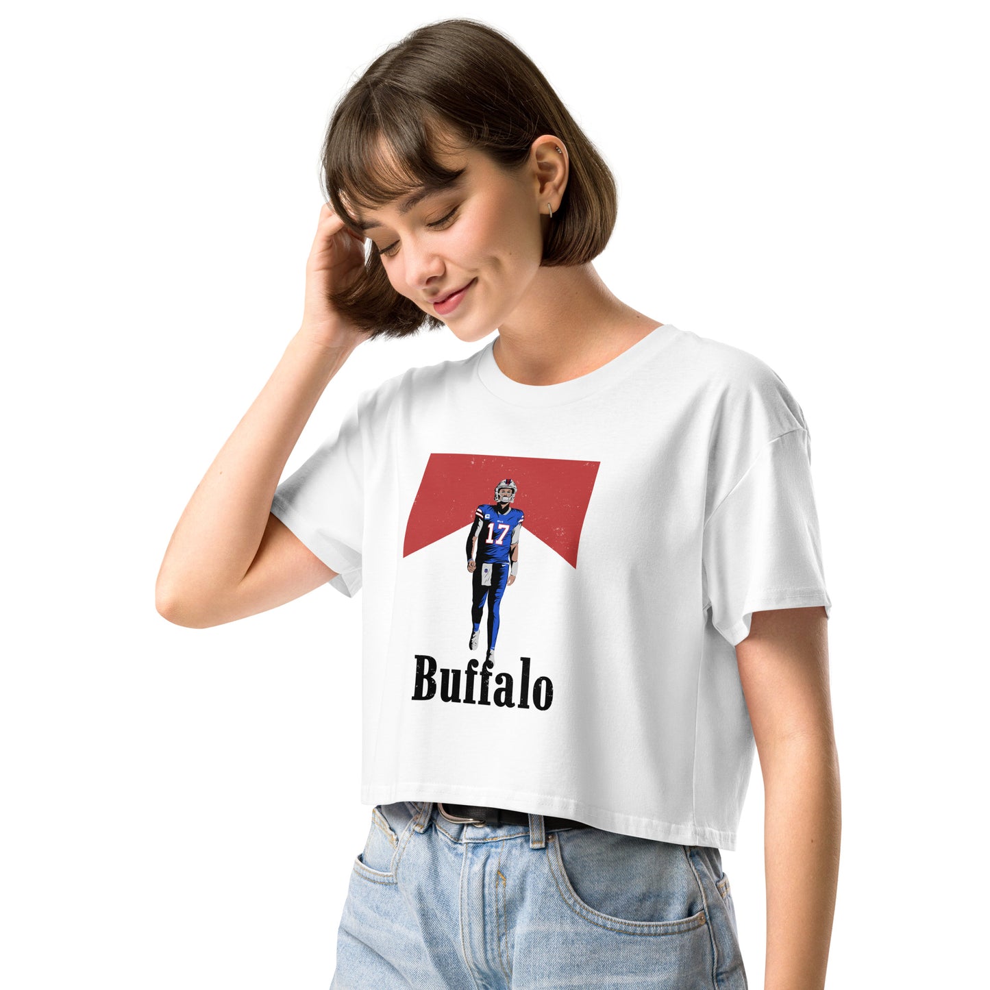 Buffalo Cowboy Crop Tee